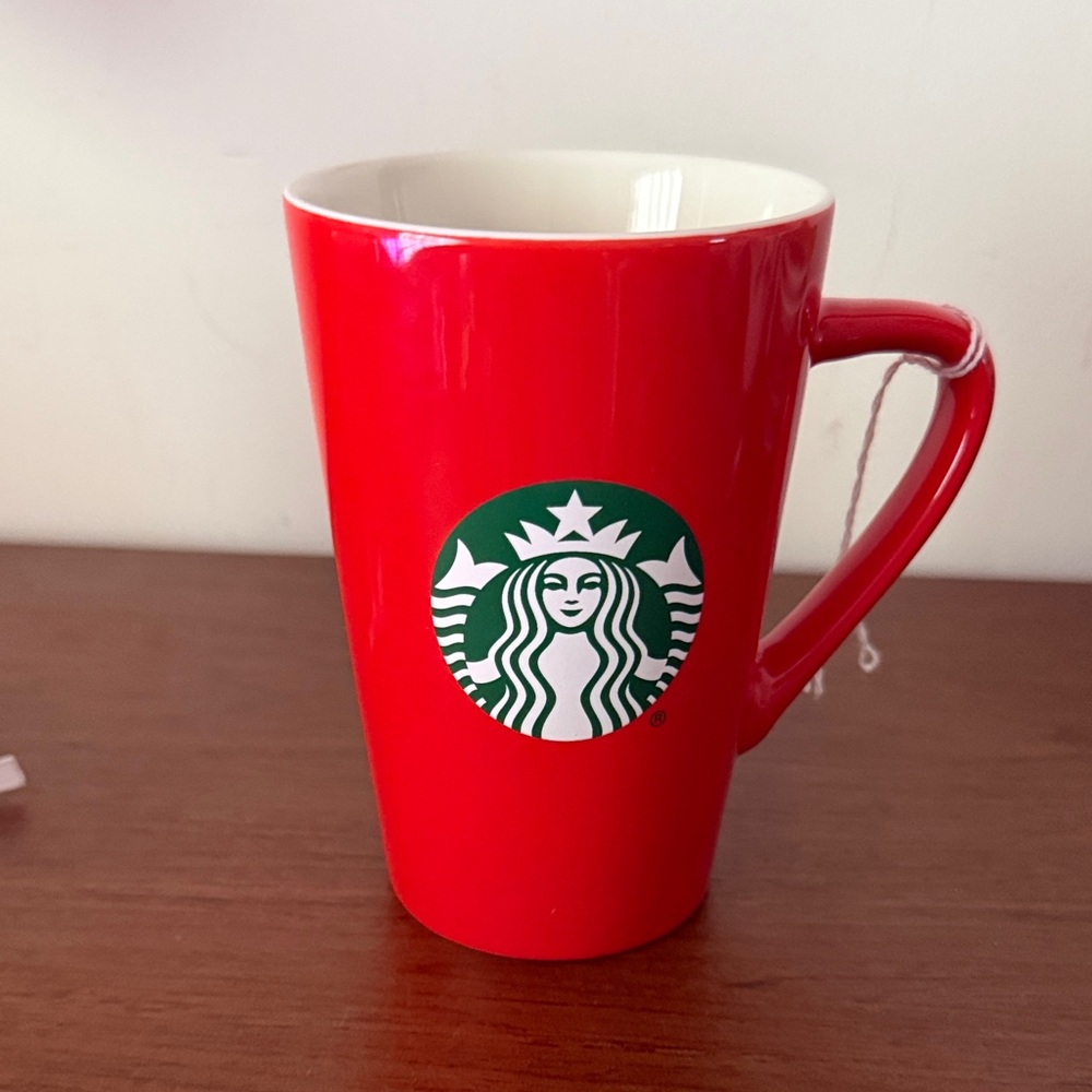 Starbucks Bold Red Mug with Iconic Logo